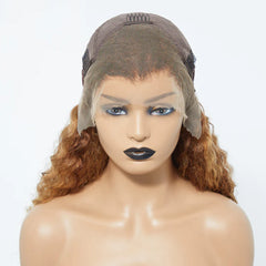 Luxe Tresses 18 Inch Pre-Plucked 13"x4" Lace Front Water Wavy Wig Free Part 150% Density-100% Human Hair