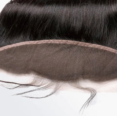 Luxe Tresses 14-20 Inch 13" x 4" Straight Free Parted Frontal #1B Natural Black