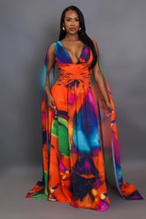 Making Headlines Maxi Dress
