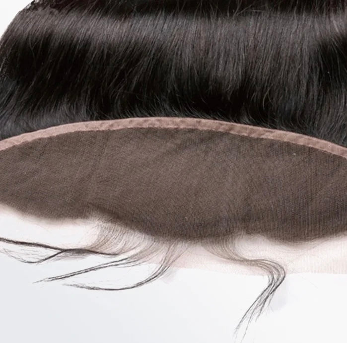 Luxe Tresses 14-20 Inch 13" x 4" Straight Free Parted Frontal #1B Natural Black